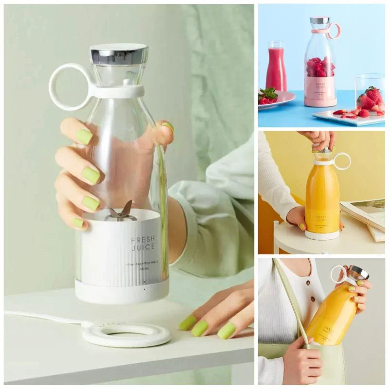 6 blead Electric Mini Portable Juicer Blender USB Recahrgeable